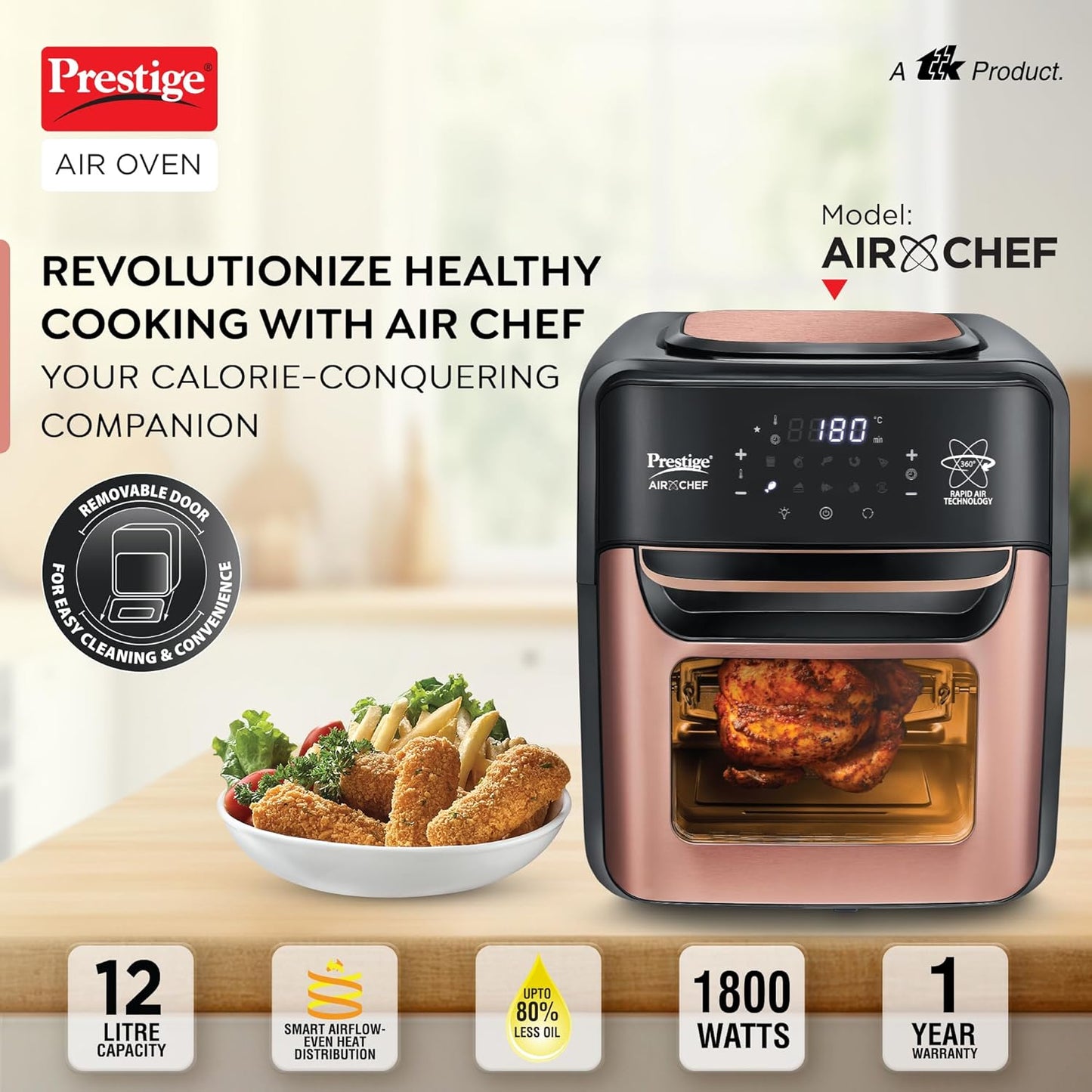 Prestige Air Chef Ari Fryer 12 ltr Smoke Free Technology