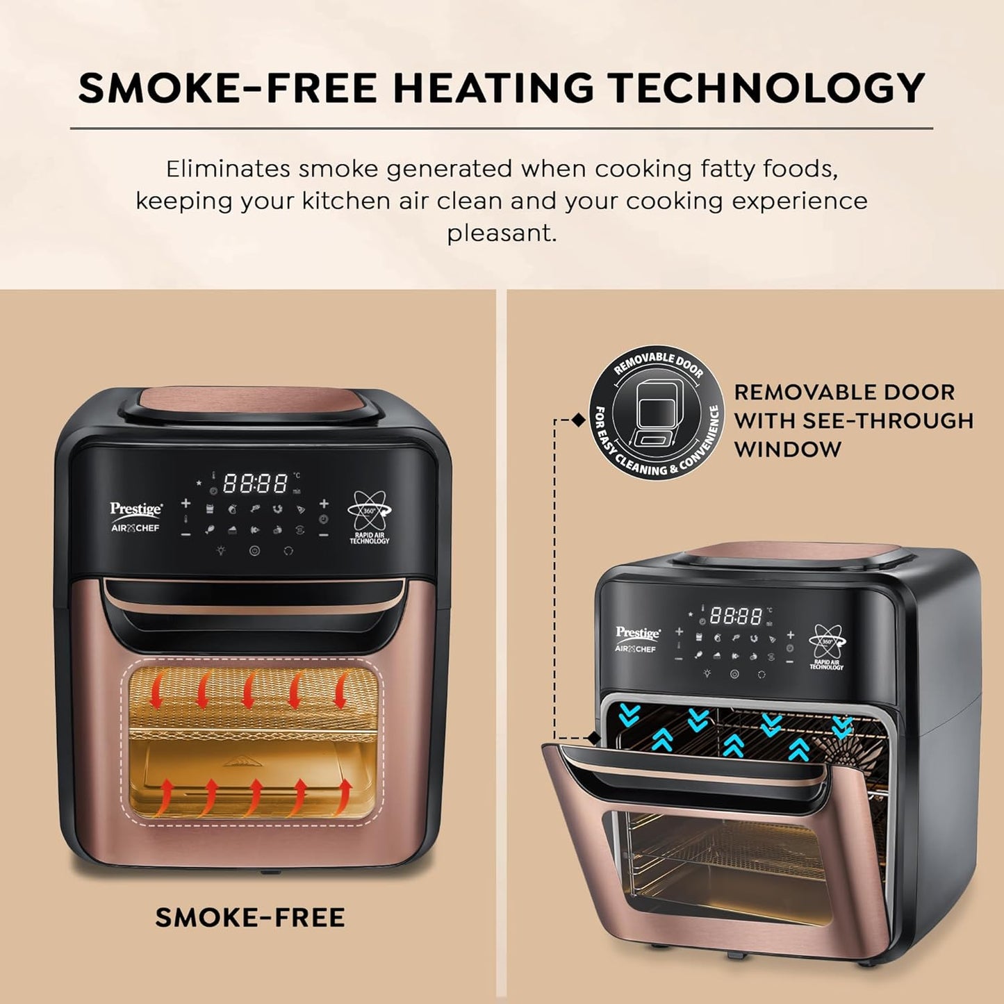 Prestige Air Chef Ari Fryer 12 ltr Smoke Free Technology