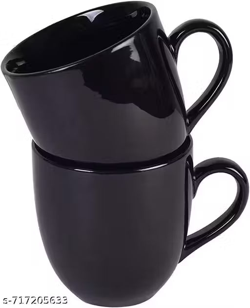 Coffee Mug 6 Pcs Black- CJP Ceramic