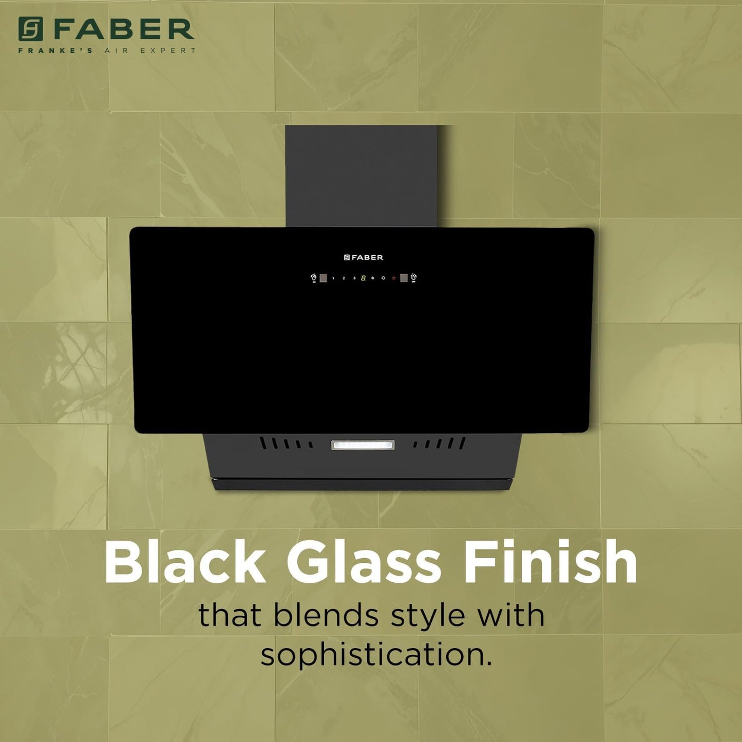 Faber Chimney Hood Comet BLDC FL HCSC BK IN 90