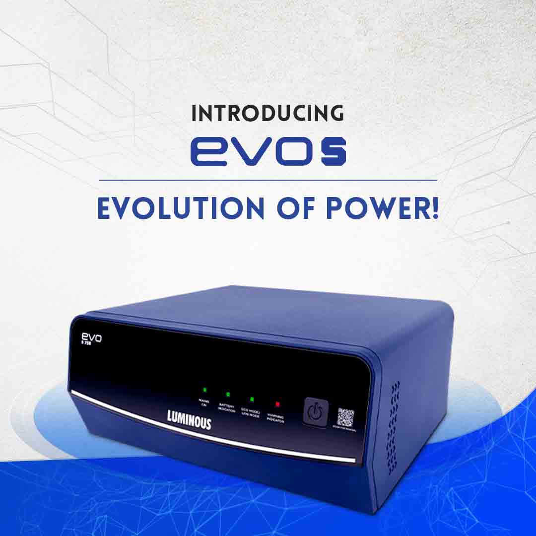 Luminous Ups Inverter Evo S 750 and 100AH Battery