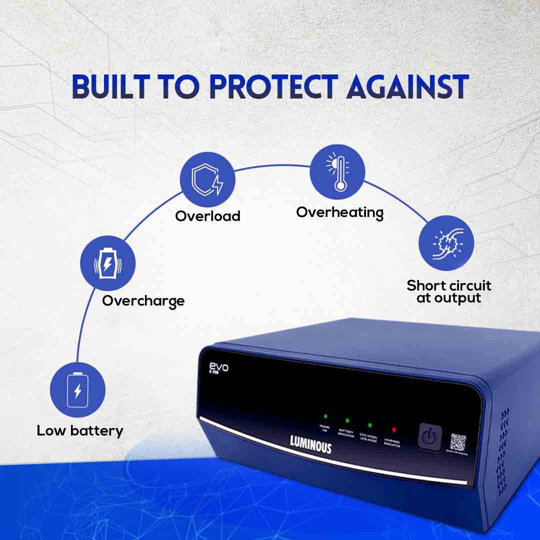 Luminous Ups Inverter Evo S 750 and 100AH Battery