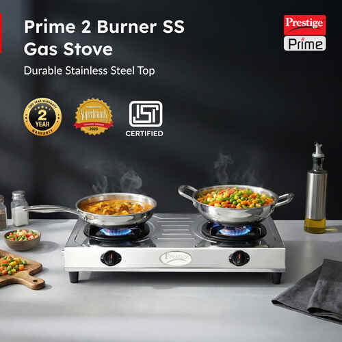 Prestige Gas Stove Prime SS 2B-40098