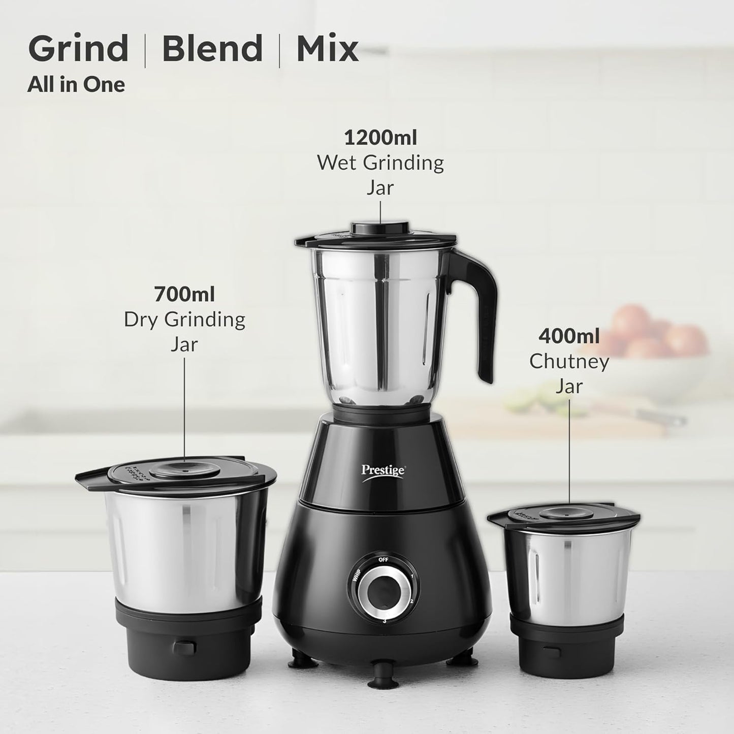 Prestige Mixie 500w 3 Jar
