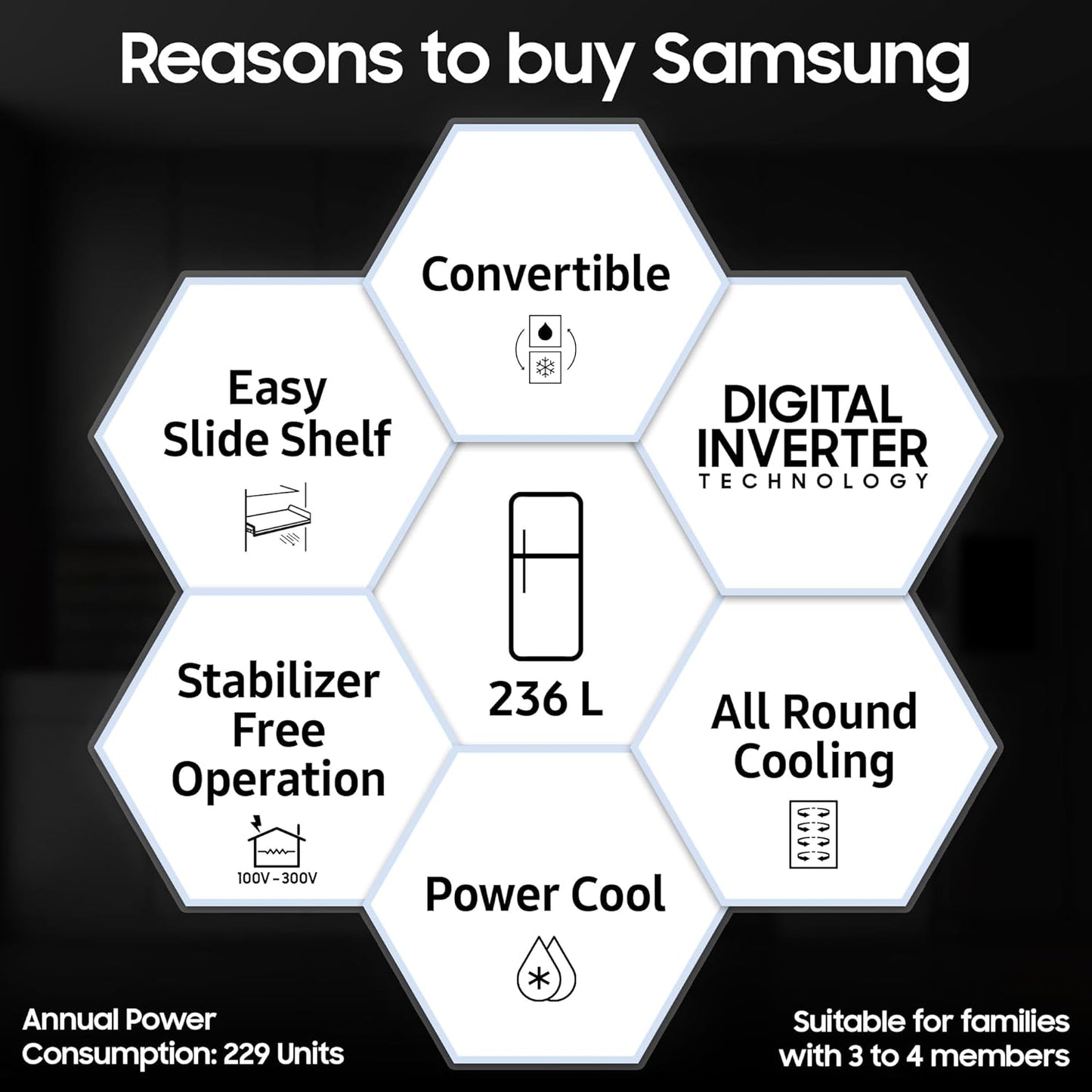 Samsung Fridge FF 236 Ltr - RT28C3021GS/HL