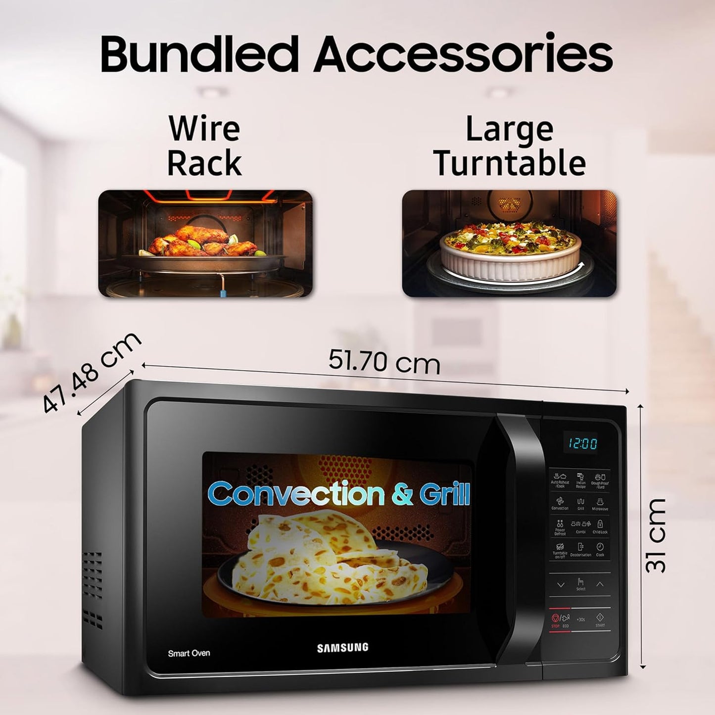 Samsung Microwave Oven 28 Ltr- MC28A5013AK/TL