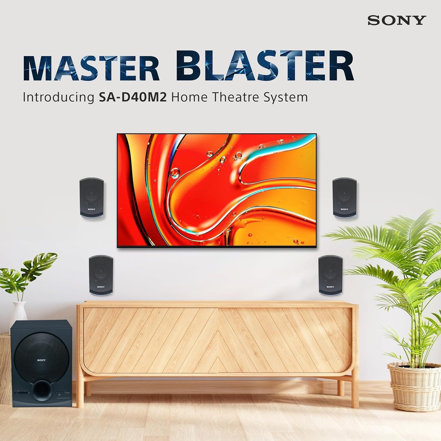 Sony Home Theater 4.1 Ch 100w- SA-D40M2