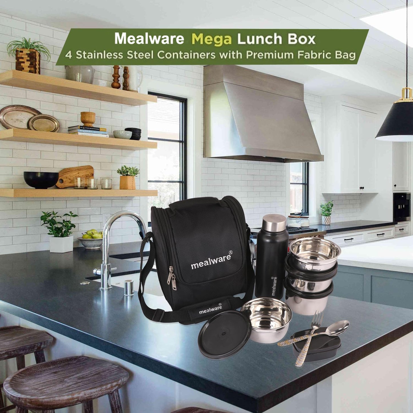 Lunch Box Set With Water Bottel - Teso