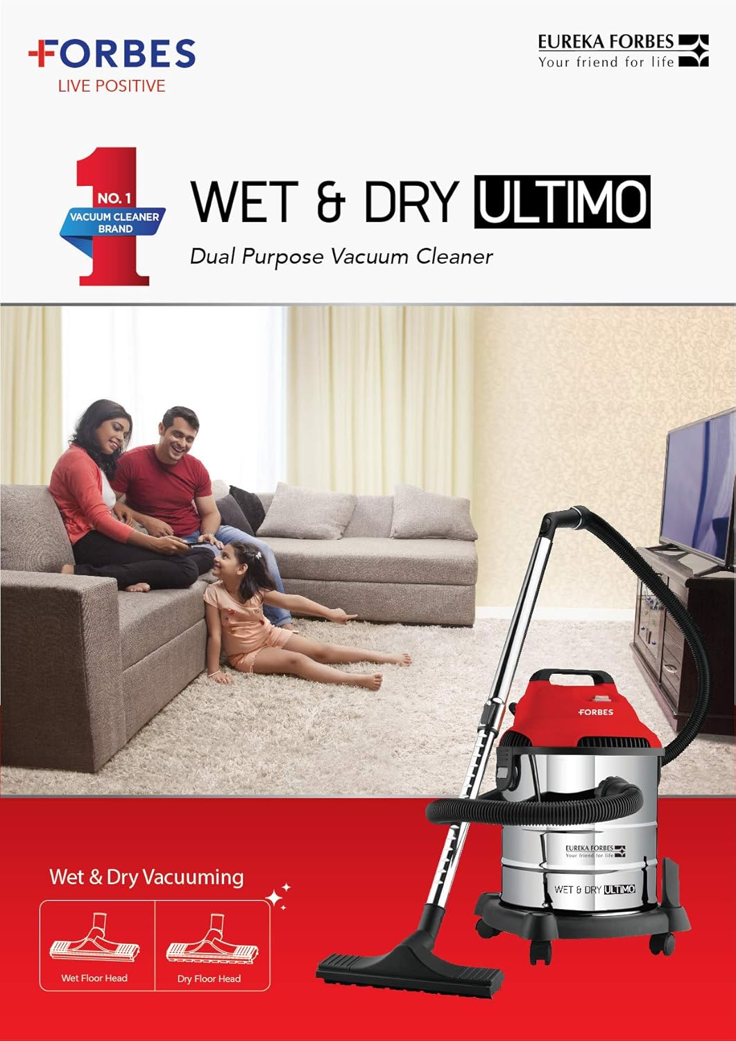 Eureka Forbes Vaccum Cleaner Wet and Dry NXT