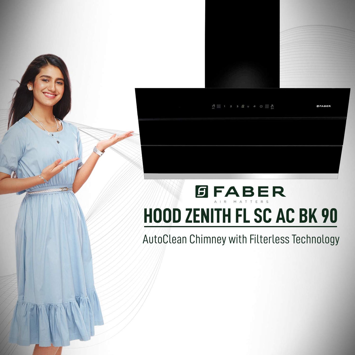 Faber Chimney Hood Zenith FL SC HC BK IN 90