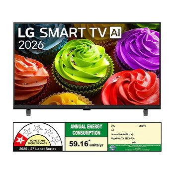 LG SMART TV AI 32LB653BPLA HD with α5 Processor Gen9, with Dolby Atmos 2026