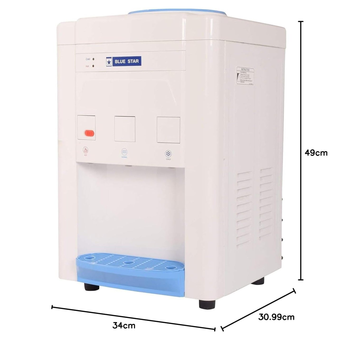 Bluestar Water Dispenser Hot & Cold, Freezer
