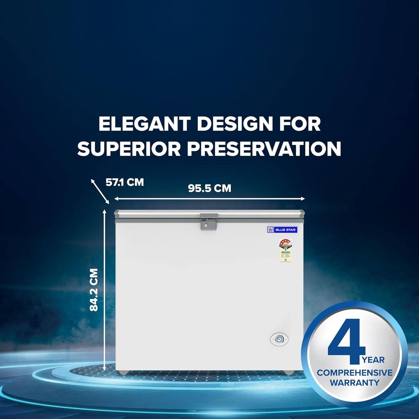 Bluestar Freezer 230 Ltr-CHF4-230NEY