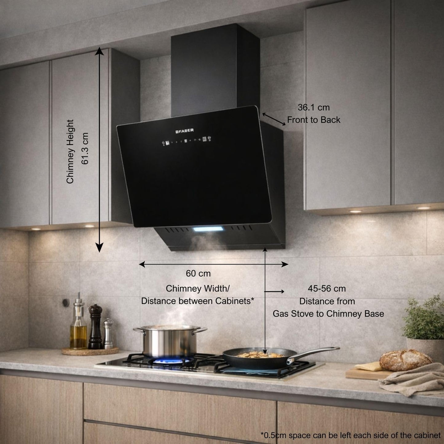 Faber Chimney Hood Comet BLDC FL HC SC BK IN 60