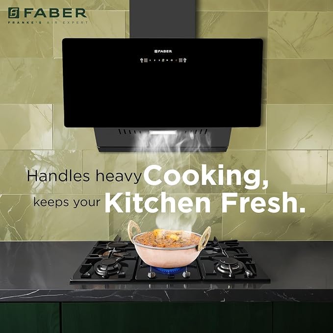 Faber Chimney Hood Comet BLDC FL HCSC BK IN 90