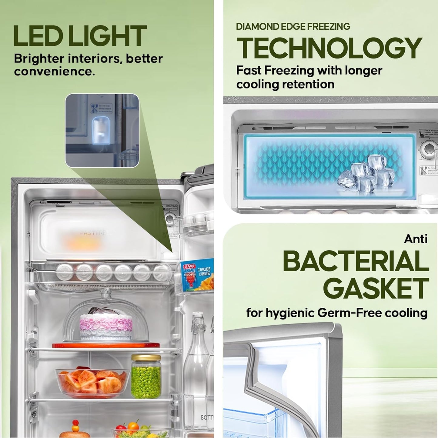 Haier Fridge DD 185 Ltr - HRD-2062PZG-N