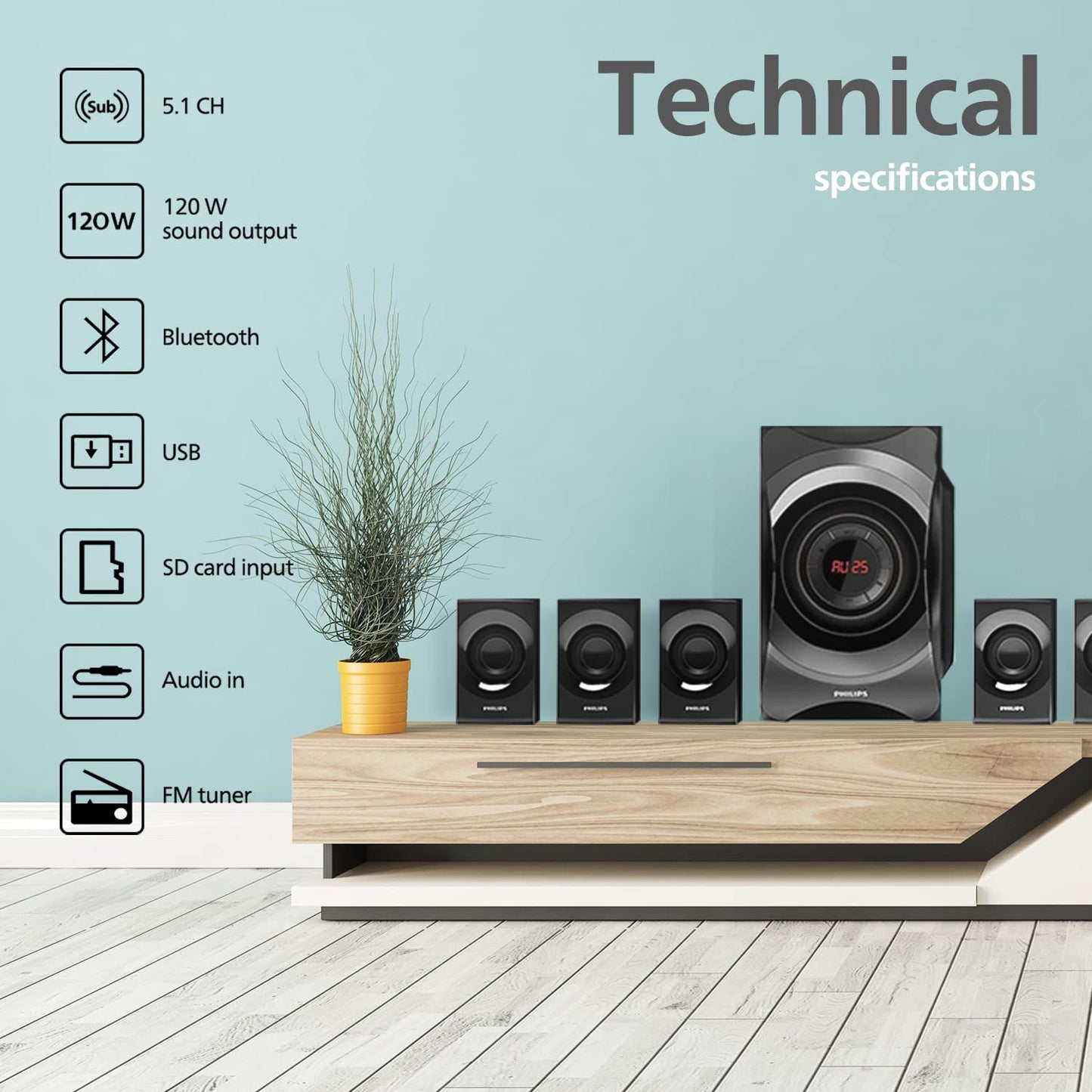 Philips Home Theater 5.1-SPA8000