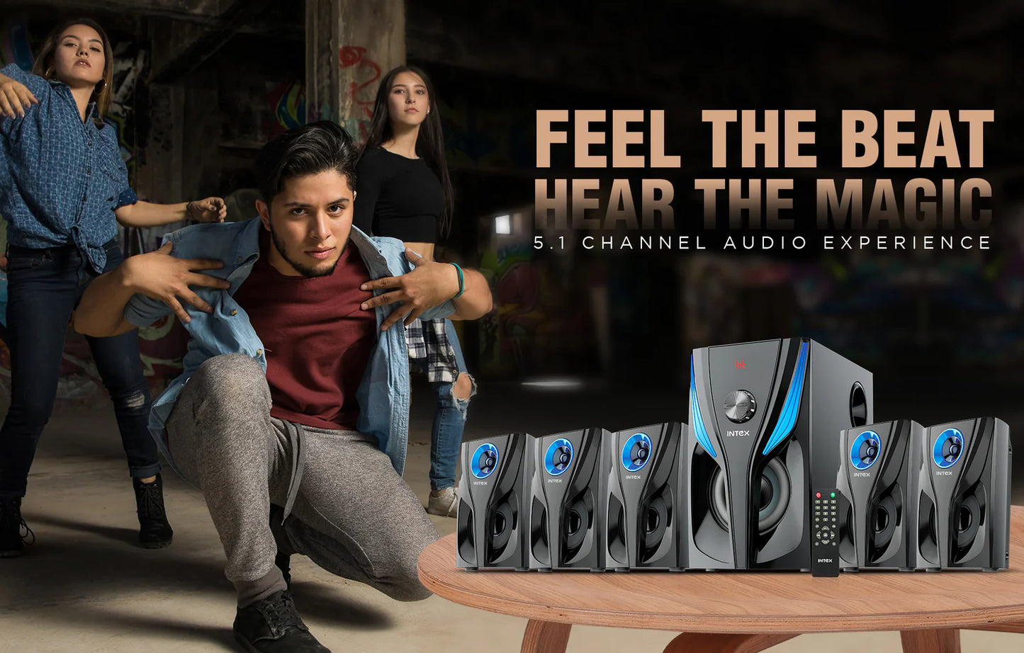 INTEX HOME THEATRE MM SPEAKER 5.1 ROAR R800