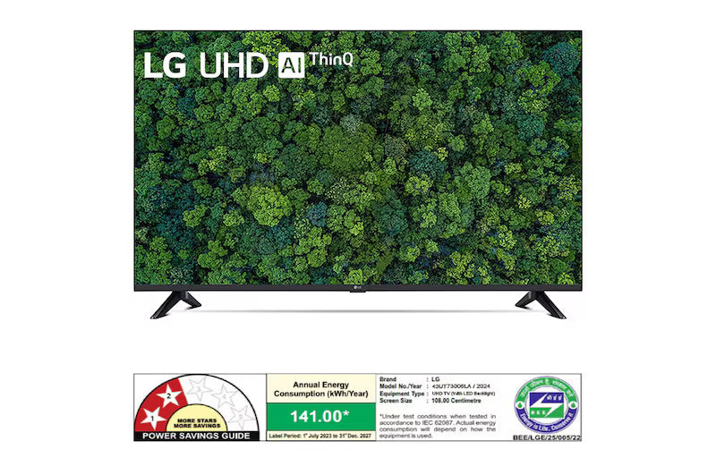 LG 43 Inch 4k Smart Tv- 43UT73006LA