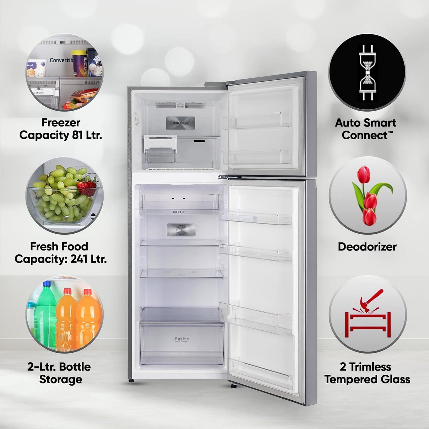 LG Double Door Fridge 322 Ltr 2 Star - N342SDSY