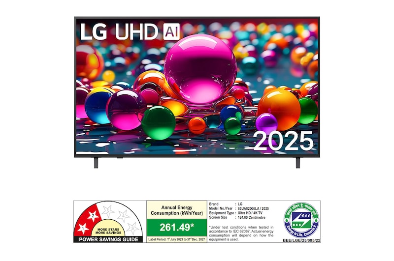 LG 4k Ultra HD Smart TV 65 Inch -65UA82506