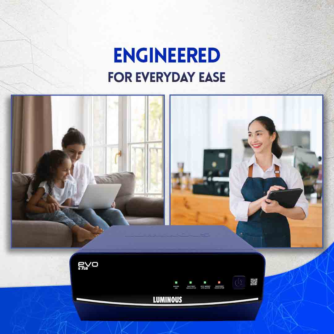 Luminous Ups Inverter Evo S 750 and 100AH Battery