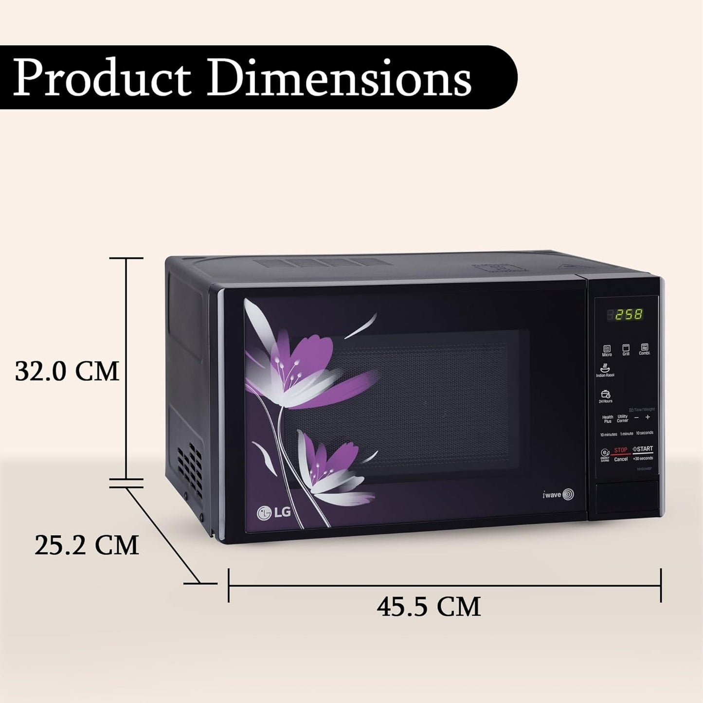 LG Microwave Oven 20 Ltr With Grill -MH2044DB