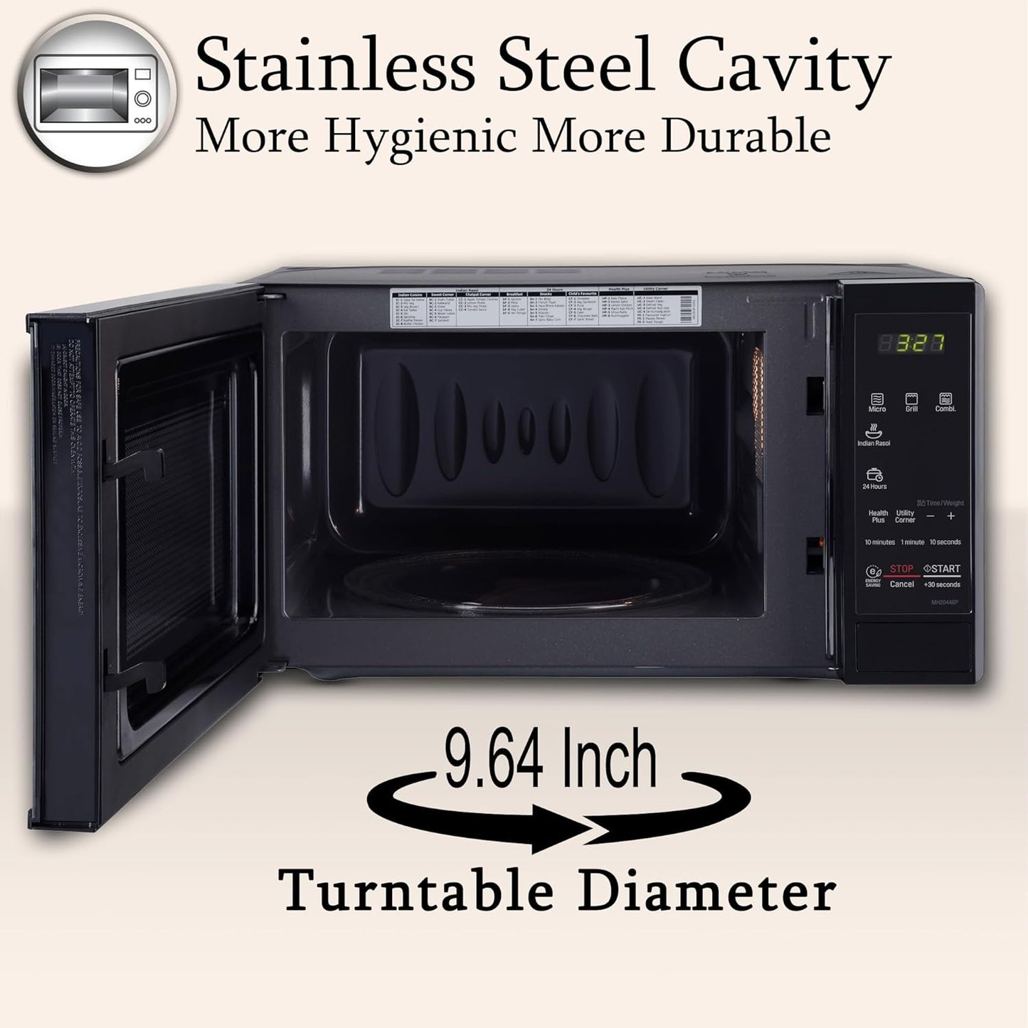 LG Microwave Oven 20 Ltr With Grill -MH2044DB