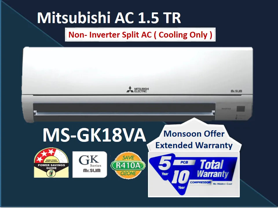 Mitsubishi Ac Non Inv 1.5 Tr 2 Star-MSMUGK18VA
