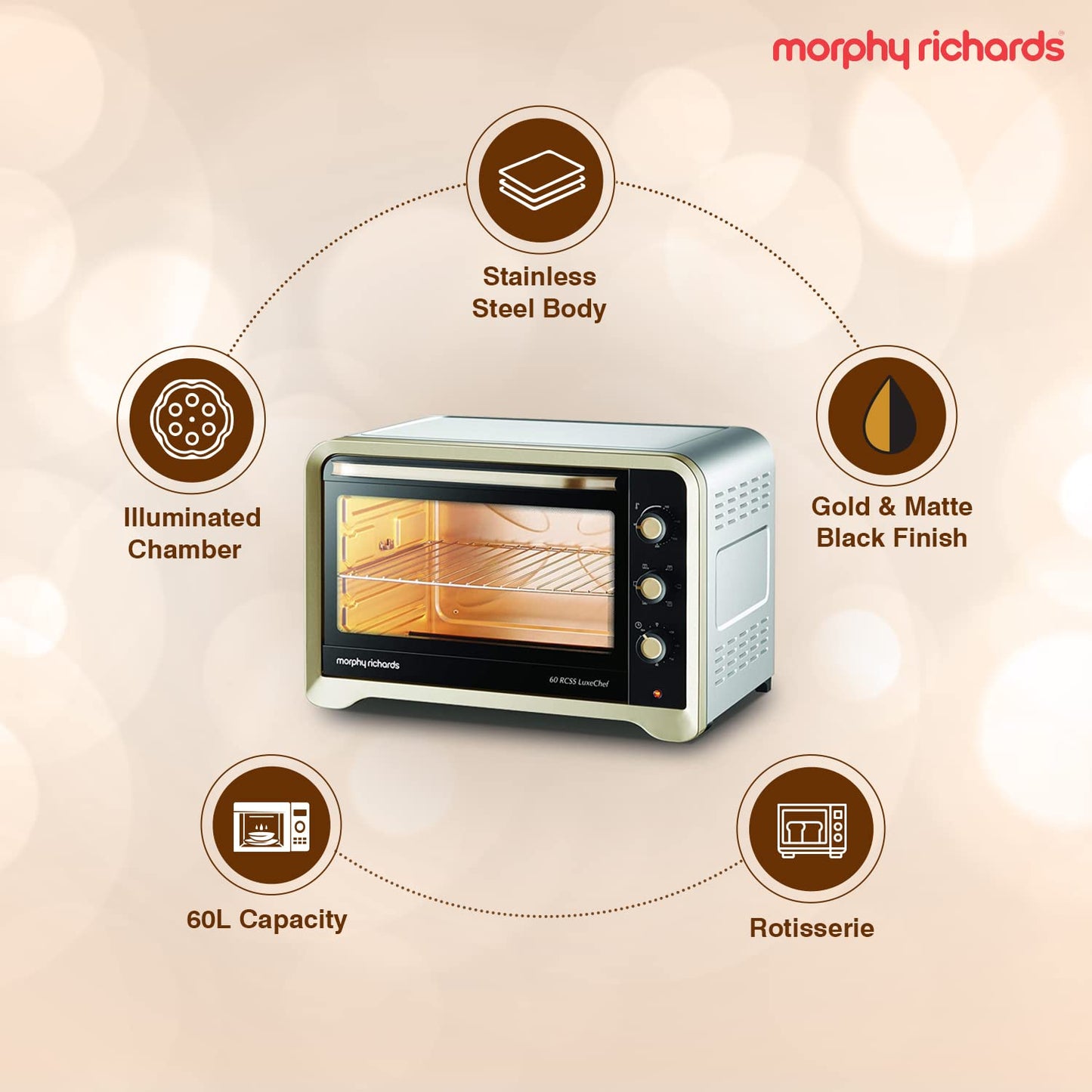 Morphy Richards OTG 60 Ltr - 60 RCSS Luxechef