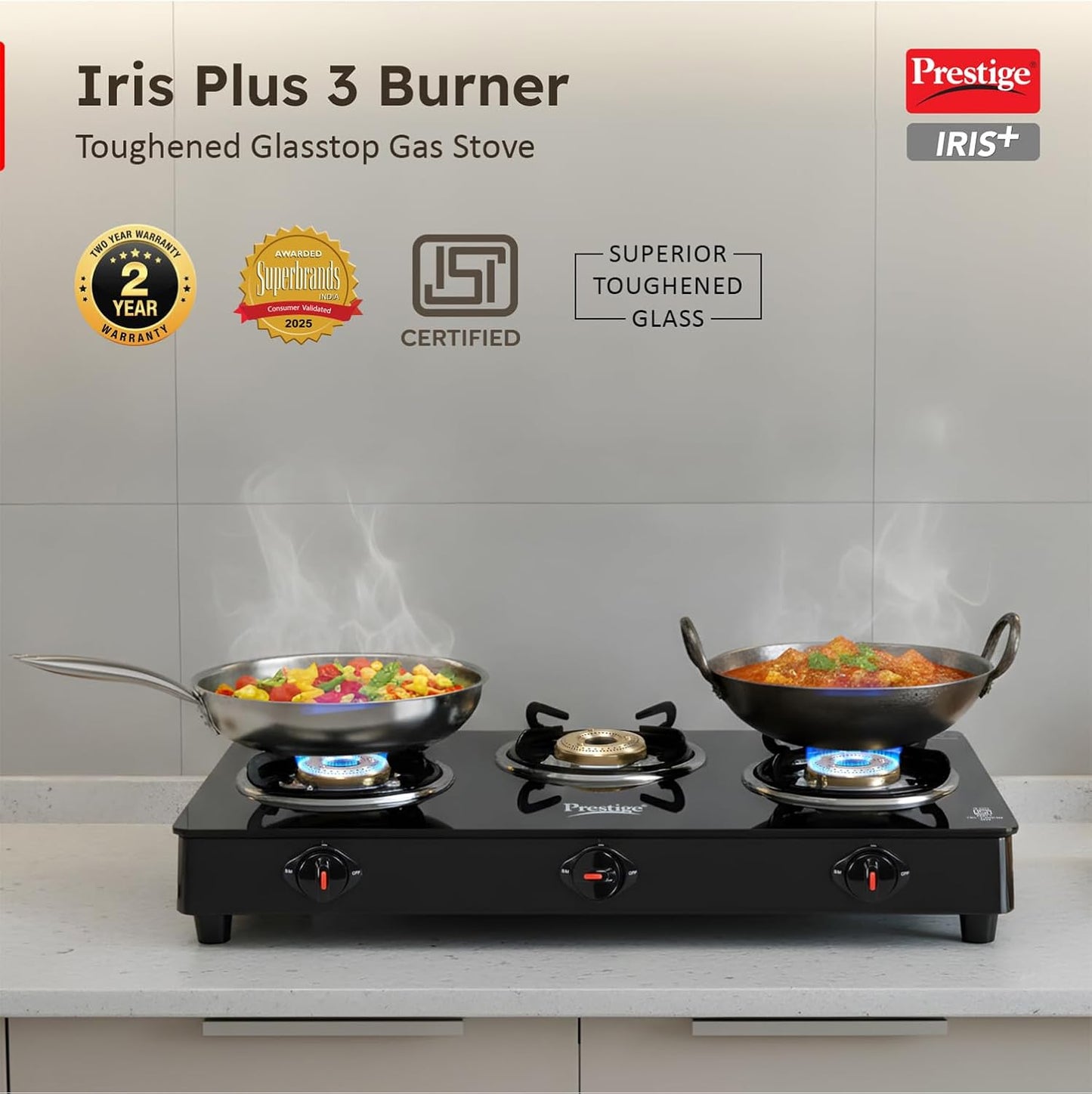Prestige Gas Stove 3 Burner