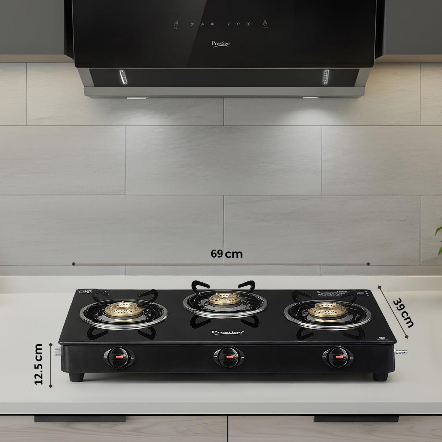 Prestige Gas Stove 3 Burner
