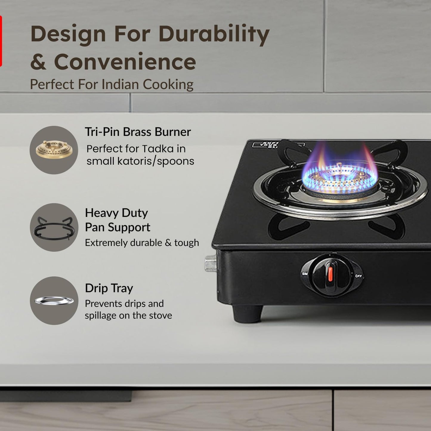 Prestige Gas Stove 3 Burner