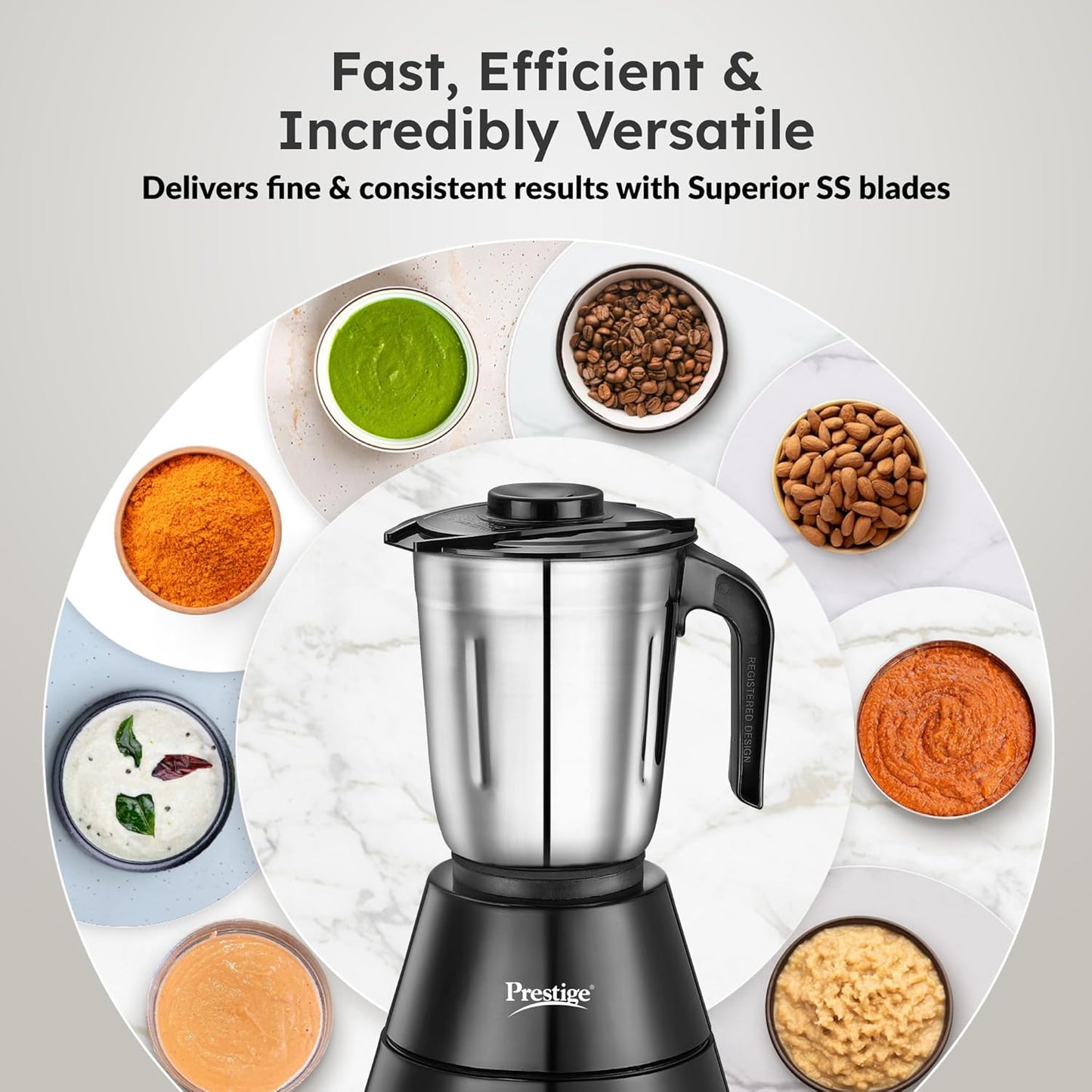 Prestige Mixie 500w 3 Jar