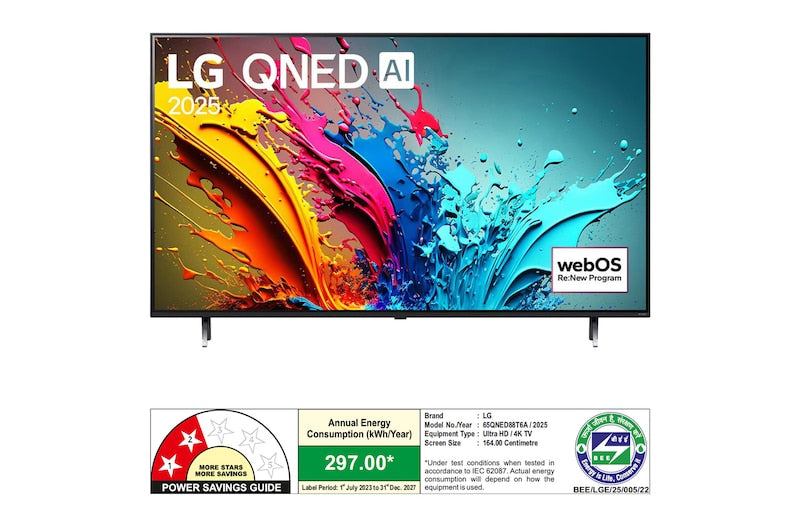 LG QNED TV AI Powered 65 Inch 88T6A