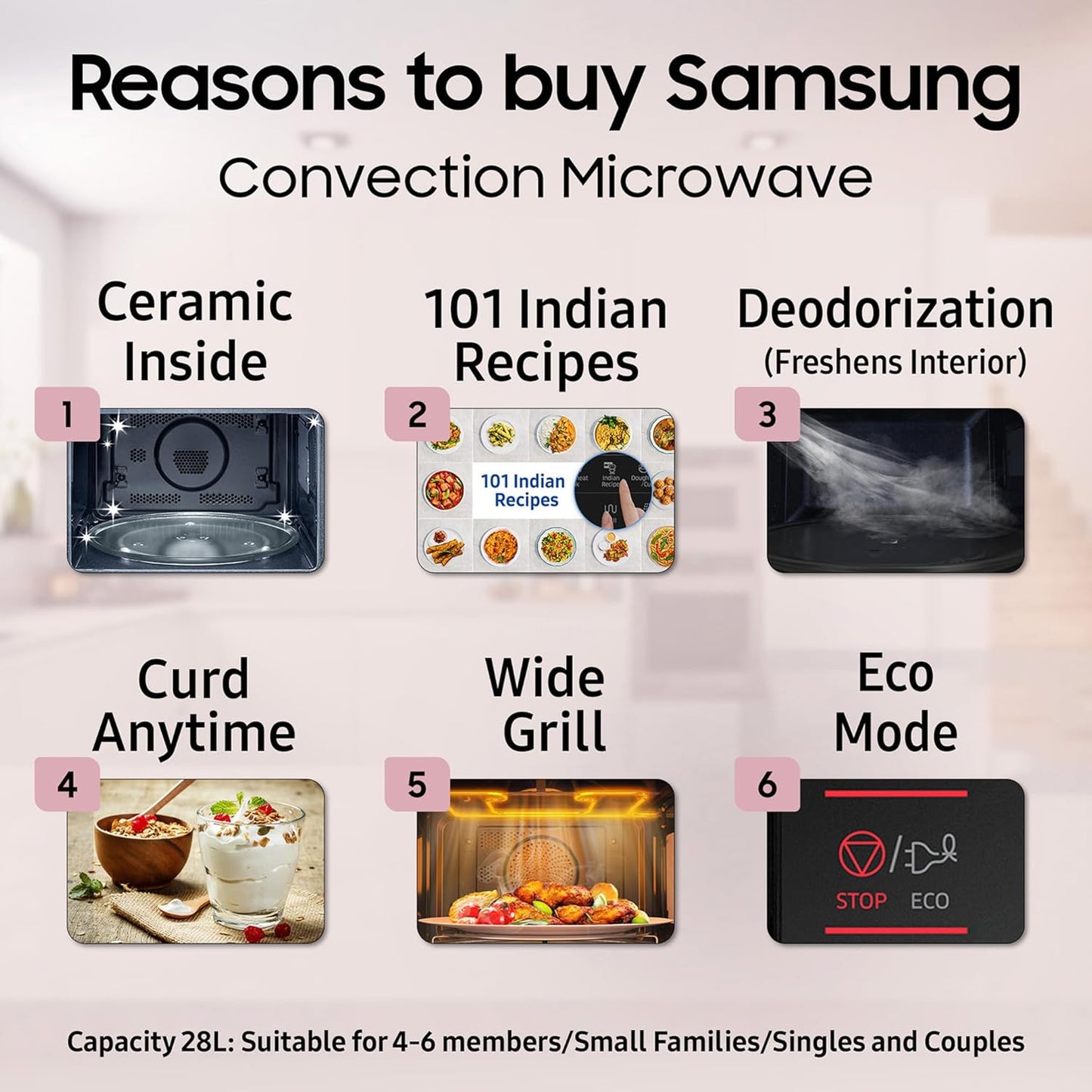 Samsung Microwave Oven 28 Ltr- MC28A5013AK/TL