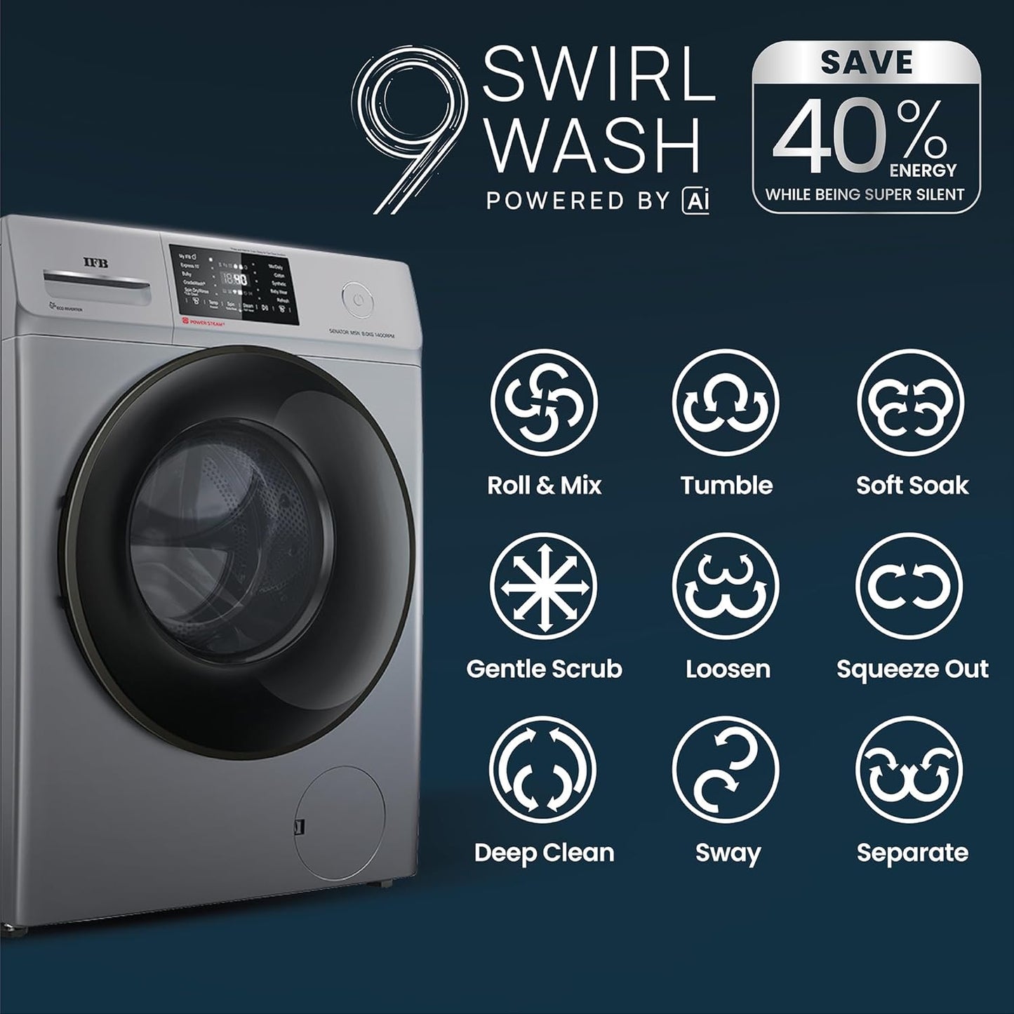 IFB Washing machine FL 8kg -Senator MBN 8014