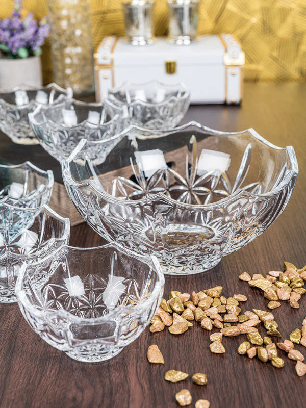 Glass Boul Set 7 Pcs Stella Serving Set-ROXX