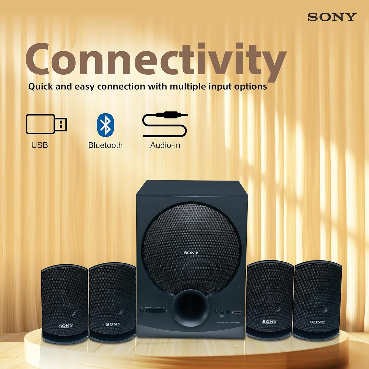 Sony Home Theater 4.1 Ch 100w- SA-D40M2