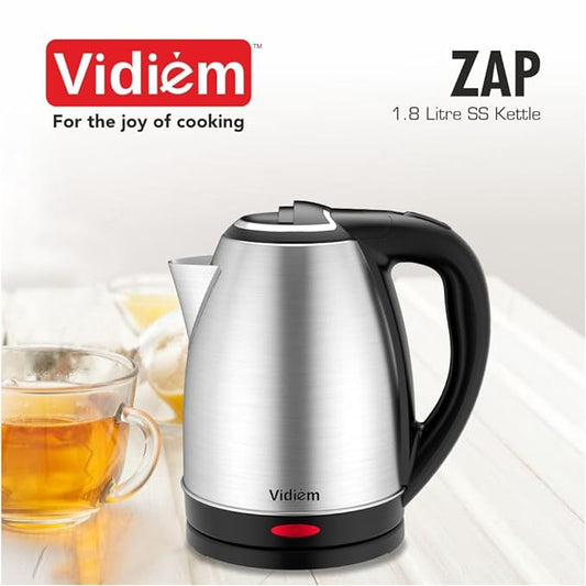 Vidiem Electric Kettle 1.8 Ltr 1000W- SS ZAP